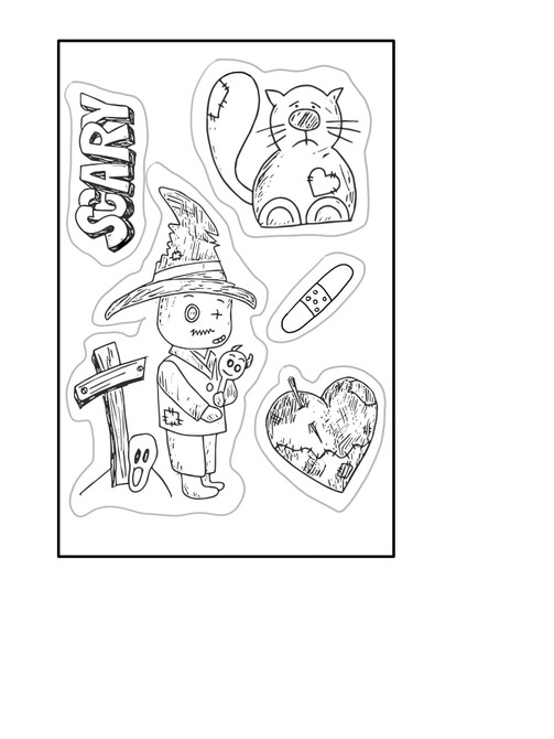 Halloween Scary Stamps