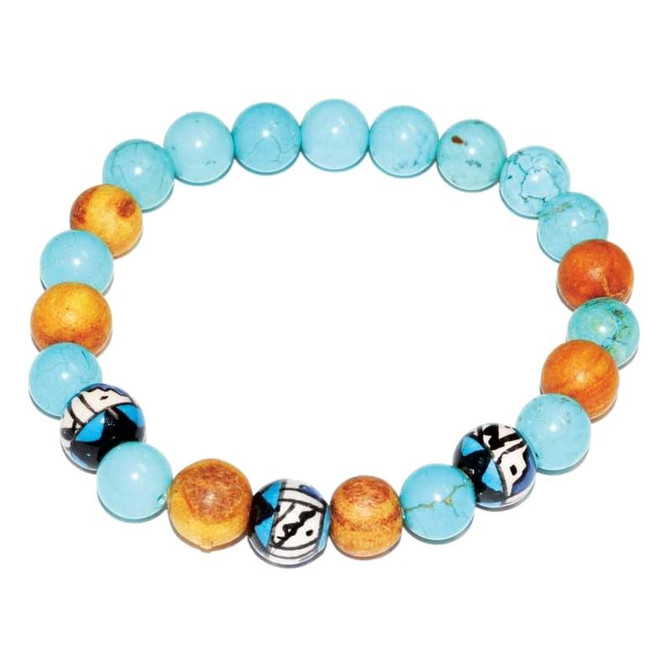 Palo Santo Turquoise Bracelet
