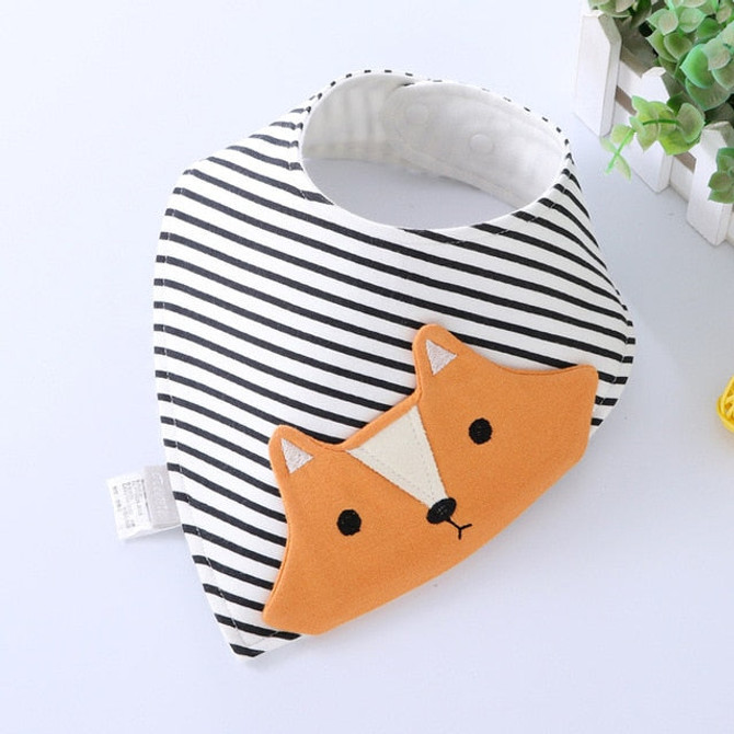 Baby bibs waterproof triangle Cotton Cartoon Child Baberos Bandana bibs babador dribble bibs Newborn slabber Absorbent cloth