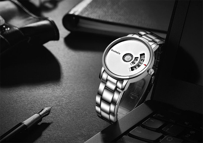 Fashion Watch Men Watch Luxury Stainless Steel Creative
