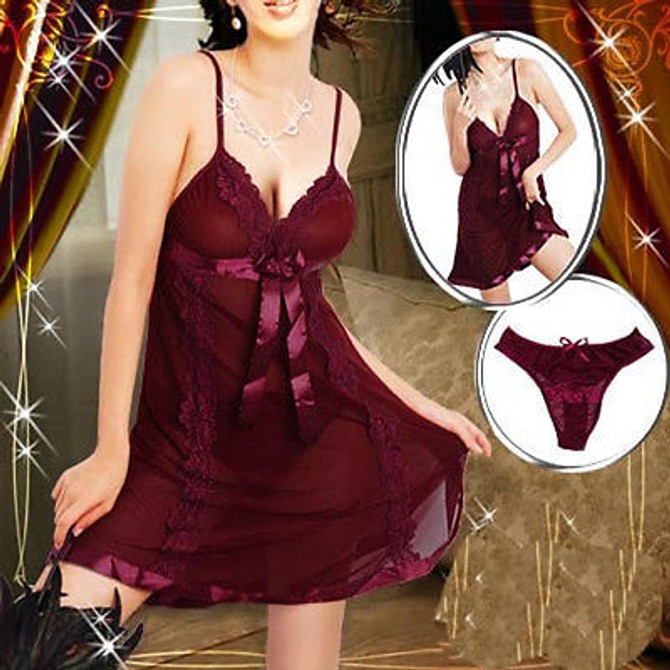 Sexy Lingerie Babydoll Sleepwear Chemise