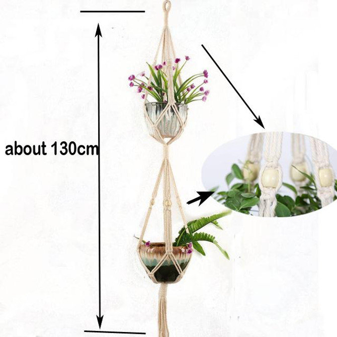 handmade macrame plant hangers