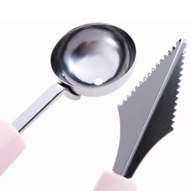 2 in1 Dual-head Stainless Steel Carving Knife