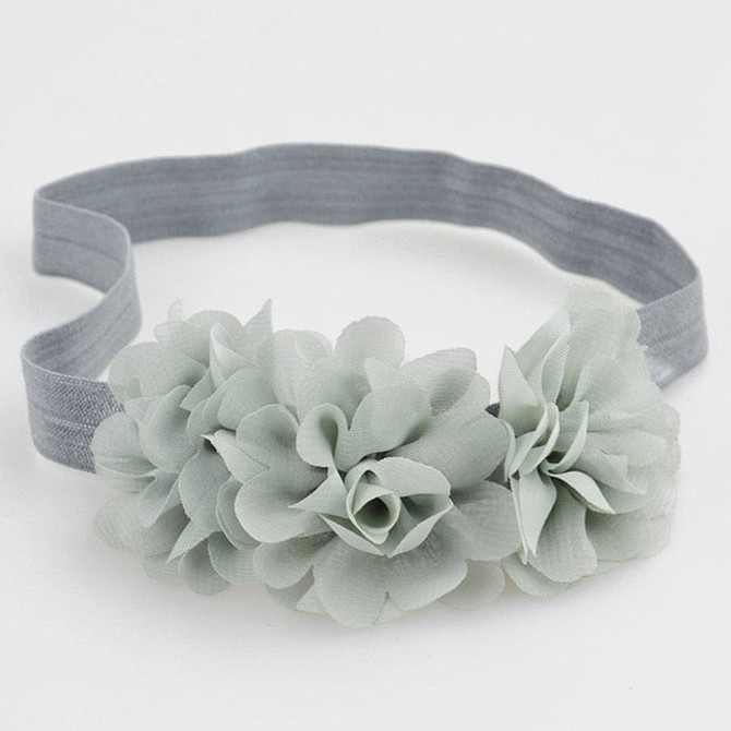 Baby Headband Flower Girls Pink Ribbon Hair Bands