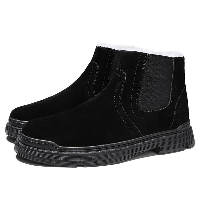 Men's winter cotton shoes plus velvet snow boots men's shoes high shoes shoes sneakers