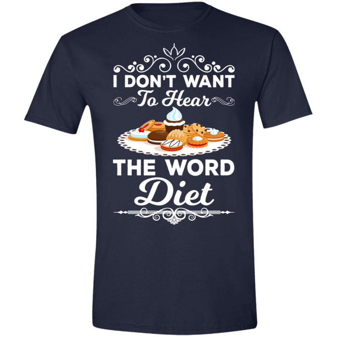 Short-Sleeve Men's T-Shirt No Diet Word