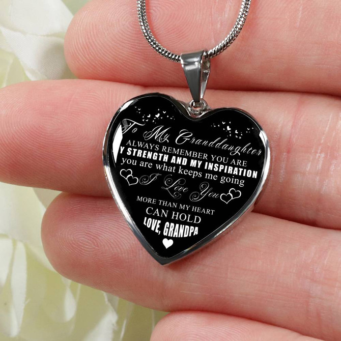 Granddaughter Necklace,Grandpa And Granddaughter Necklace,Amazing Necklace For Granddaughter, Best Birthday Gift For Granddaughter,Granddaughter Gift From Grandpa 957grdps