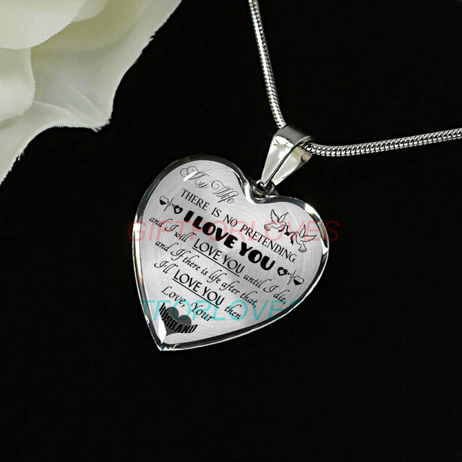 To my wife: amazing wife necklace, wife necklace,to my gorgeous wife, to my wife necklace, birthday gifts for wife, best gifts for wife, gearbubble wife necklace, to my future wife, birthday gifts for her 498fwbn
