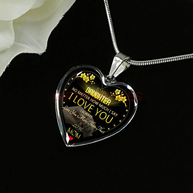 To my daughter: daughter necklace, to my daughter necklace, best gifts for daughter, birthday gifts for daughter, father and daughter necklace, daughter necklace from parents, special daughter necklace, amazing daughter necklace 456fdgn