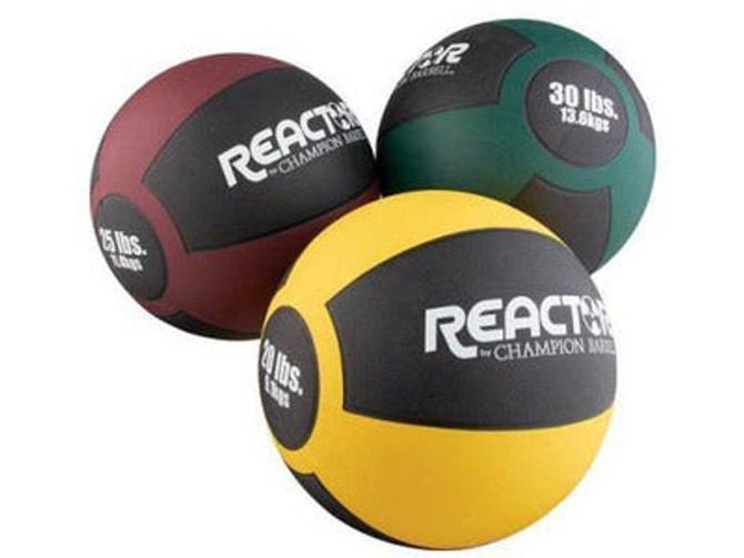 Reactor Rubber Medicine Ball (25 lb - Maroon)
