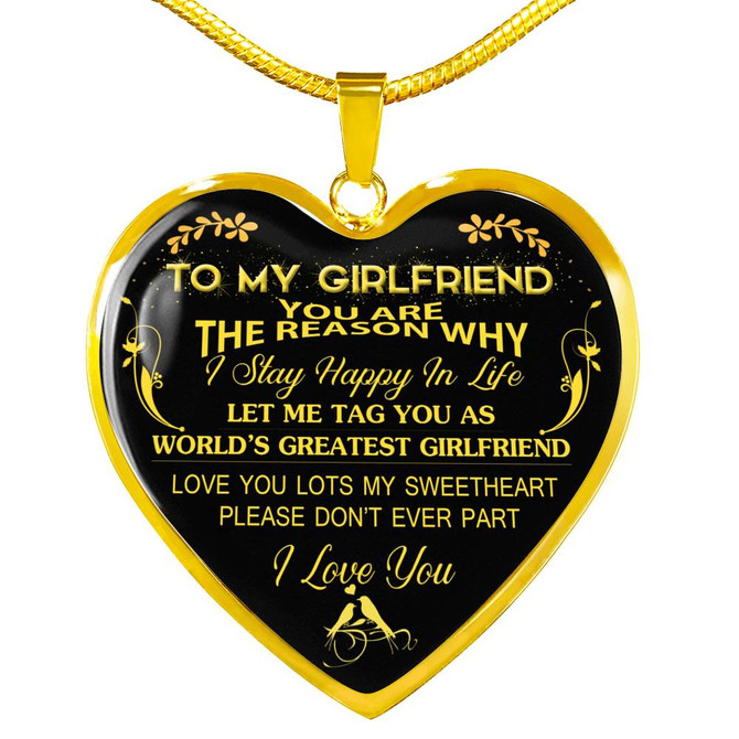 TO MY GIRLFRIEND: GIFT IDEAS FOR GIRLFRIEND, GIRLFRIEND NECKLACE, TO MY GIRLFRIEND NECKLACE, BEAUTIFUL GIRLFRIEND NECKLACE, BEST GIFTS FOR GIRLFRIEND, BIRTHDAY GIFTS FOR GIRLFRIEND, BOYFRIEND AND GIRLFRIEND NECKLACE  1098gg