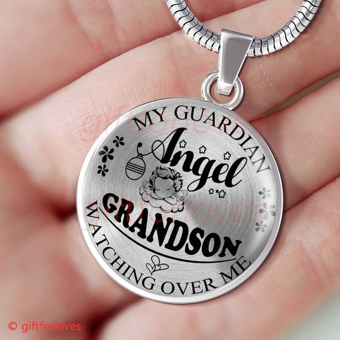 To My Grandson: Christmas Gift Ideas For Grandson, Grandson Necklace, To My Grandson Necklace, Best Gifts For Grandson, Birthday Gifts For Grandson, Special Grandson Necklace271GSO