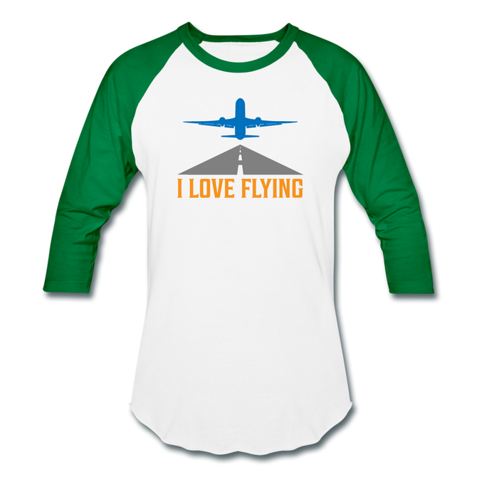Baseball T-Shirt, I Love Flying