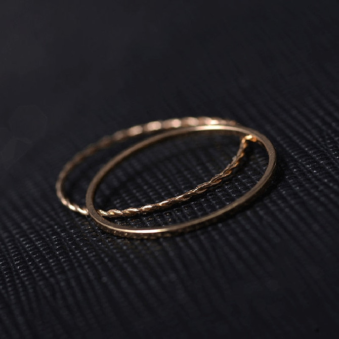 Twist Love Ring Jewelry Gift Stackable Boho Fashion Minimalist Ring