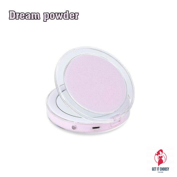 LED Lighted Vanity Travel Makeup Mirror Foldable Compact USB Charging Cosmetic Makeup Mirror Light Beauty Tools