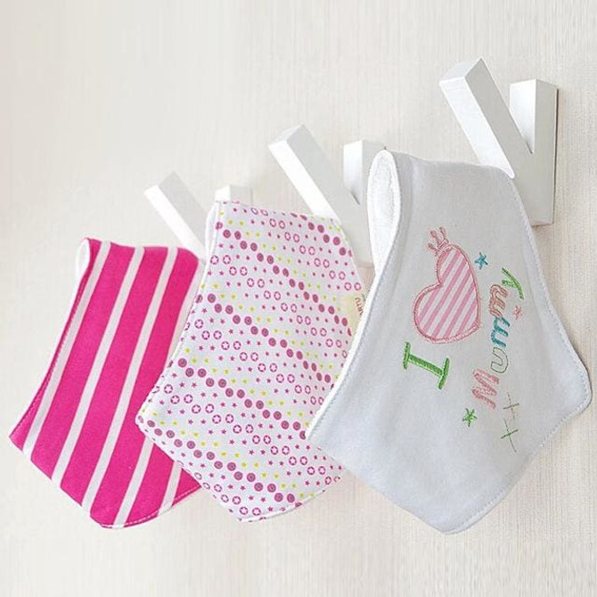 3pcs/set Baby Bibs Cotton Bandana Bibs Infant Babador Saliva Bavoir Towel baberos bebes Babadores