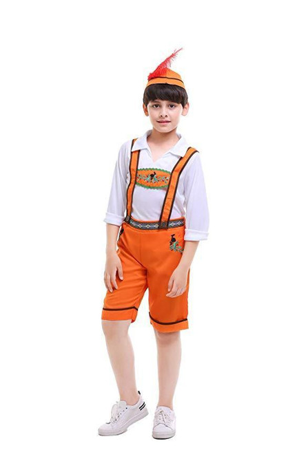 BFJFY Kids Oktoberfest Costume Beer Festival Halloween Cosplay Boys
