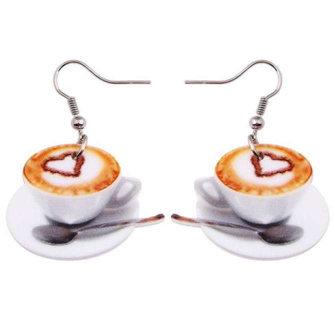 Luxyglo Coffee Cup Earrings