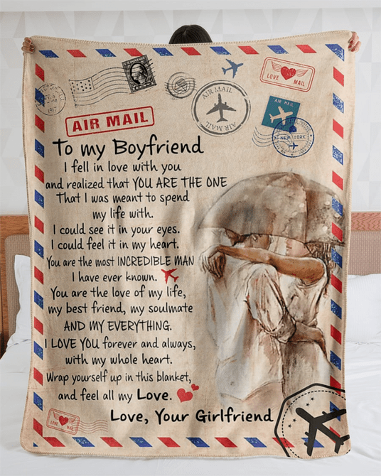 Valentine Day Gift To My Boyfriend, Get The Perfect Gift For Loved Ones Blanket