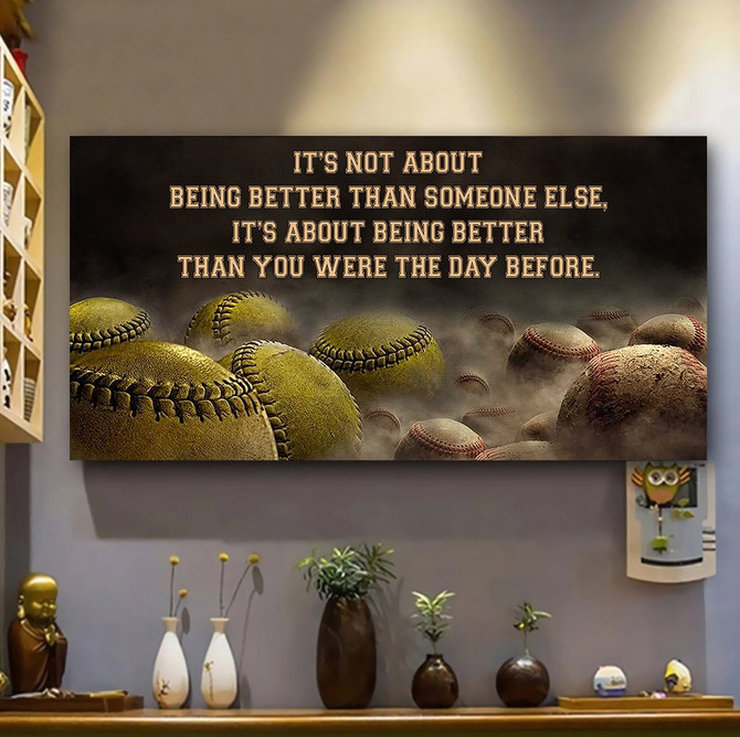 Love Softball Baseball Meaningful Quote Gift Poster