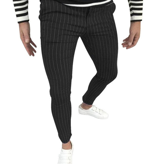 Men Muti-color Plaid Casual Pants