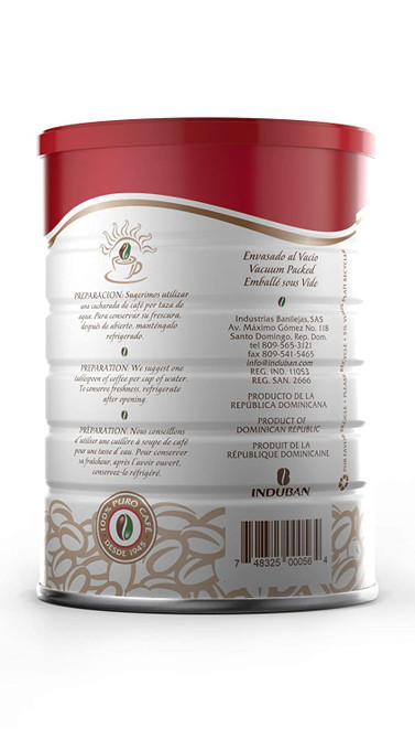 Santo Domingo Coffee, 10 Oz Can, Ground Coffee - Product from the Dominican Republic.