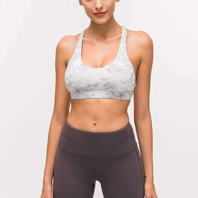 MEND Strappy Sports Bra - Digital printing