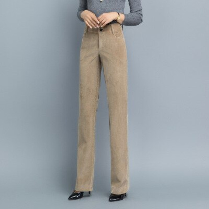 Women's Corduroy pants trousers autumn and winter new straight pants