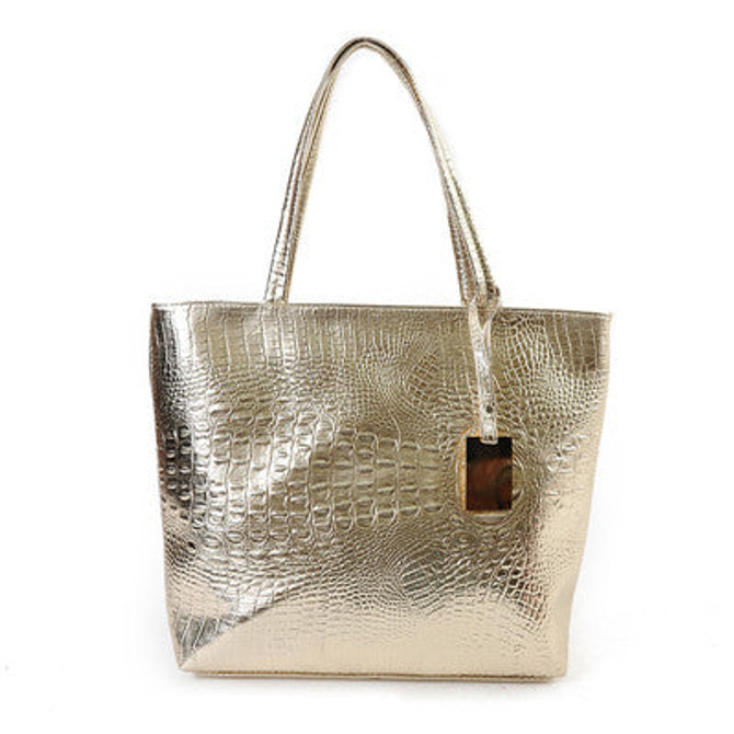 Croc Leather Bag