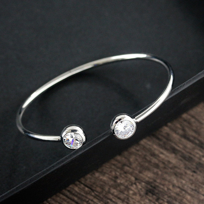 stainless steel open cuff Bracelets Bangles