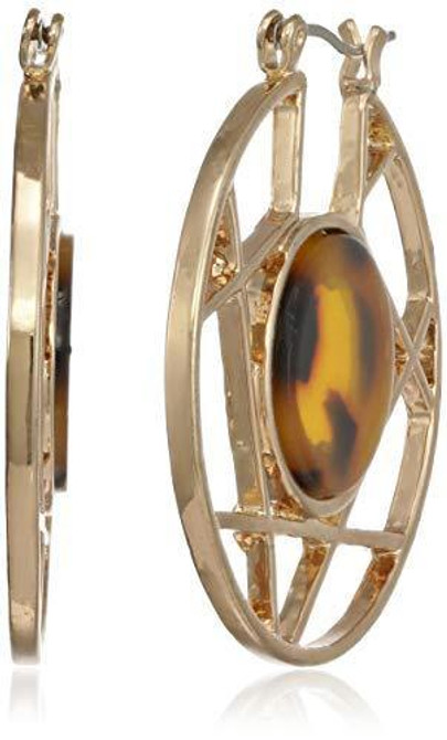 Accessorize Hoop Hoop Earrings for Girls (Tort) (MN-58183927001)