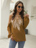 Round-Neck Strapless Printed Sexy Chiffon Shirt