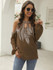 Round-Neck Strapless Printed Sexy Chiffon Shirt