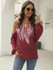 Round-Neck Strapless Printed Sexy Chiffon Shirt