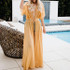 Sexy Deep V Neck Vacation Maxi Dress