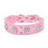 Rhinestone Studded Leather Collar