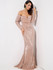Off Shoulder Sweetheart Neck Sequin Maxi Dress