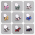 2PCS Creative Little Bowknot Girls Hair Accessories Princess Headwear Children Hair Ropes Baby Headdress Kids Elastic Hair Bands