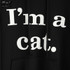 Dotfashion Slogan Print Cat Ear Kawaii Hoodie Sweatshirt 2017 New Black Print Cute Pullovers Long Sleeve Casual Sweatshirt