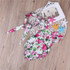 Newborn Infant Baby Girls Clothes square collar sleeveless Bodysuit Floral print Bowknot Headband 2PC cotton casual Outfit