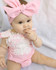Cute Newborn Infant Baby Girls Clothes Pink Lace Floral Bodysuit Outfits Sunsuit 0-18M