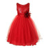 Cute Lace Girls Dress Kid Girls Sleeveless Belt Flowers Tutu Princess Dresses Weeding Party Ball Gown Kids Dresses Elegant