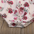 Cute Baby Girl Clothes Newborn Baby Flare Sleeve Tops Floral Romper Jumpsuit Outfit Sunsuit Clothes Summer Casual Clothes 0-24M