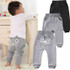 Cute Baby Boys Girls Cat Print Pants Bottoms Baby Kids Boys Girls Pants Cotton Warm Clothing Trousers 3-24M