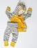 Newborn Toddler Kids Baby Boys Girls Outfits Clothes T-shirt Tops Hooded Striped + Pants Casual Clothing 2PCS Set Baby Boy Girl