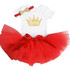 Infant Baby Flower Girl 1st One Birthday Outfits Romper Tutu Dress Kids Party Clothes For Girls Bebes Set Toddler Child Clothing