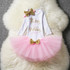 Baby Infant Clothing Dress Toddler Girl 1st Birthday Outfits First Christmas Gift Little Girl Tutu Party Wear Kids Clothes 3pcs