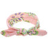 Girls Dot Bowknot Print Floral Headbands Newborn Infant Hair Accessories Children Rabbit Ears Elastic Hair Bands Baby Headwear