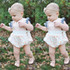 Newborn Baby Girl Bodysuit Clothes Cute Bebes Lace Flower Infant Kids Body Clothing Sunsuit 0-12M