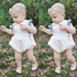 Newborn Baby Girl Bodysuit Clothes Cute Bebes Lace Flower Infant Kids Body Clothing Sunsuit 0-12M